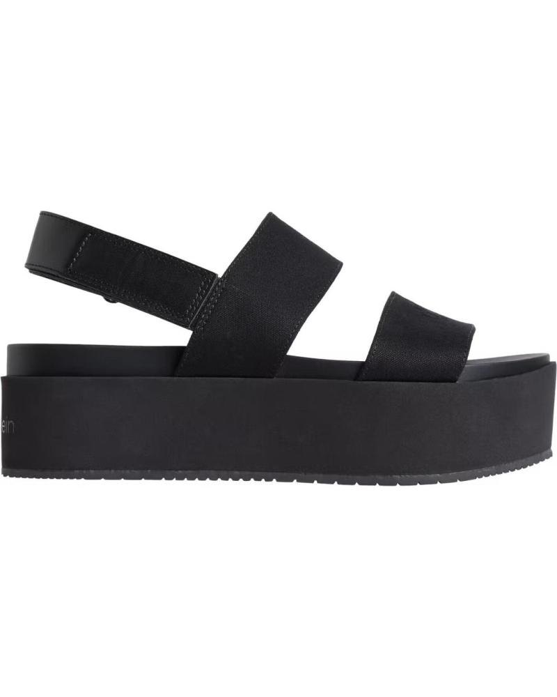 Woman Sandals CALVIN KLEIN FLATFORM SANDAL SLING IN  NEGRO