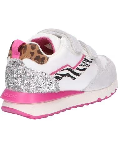 GEOX J26GZC 022BC J FASTICS C0563 WHITE-FUCHSIA