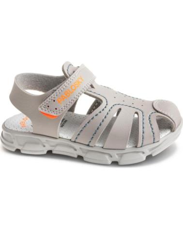 Sandales PABLOSKY  pour Garçon SANDALIA DE PIEL CON VELCRO Y PUNTERA REFORZADA PA  GRIS