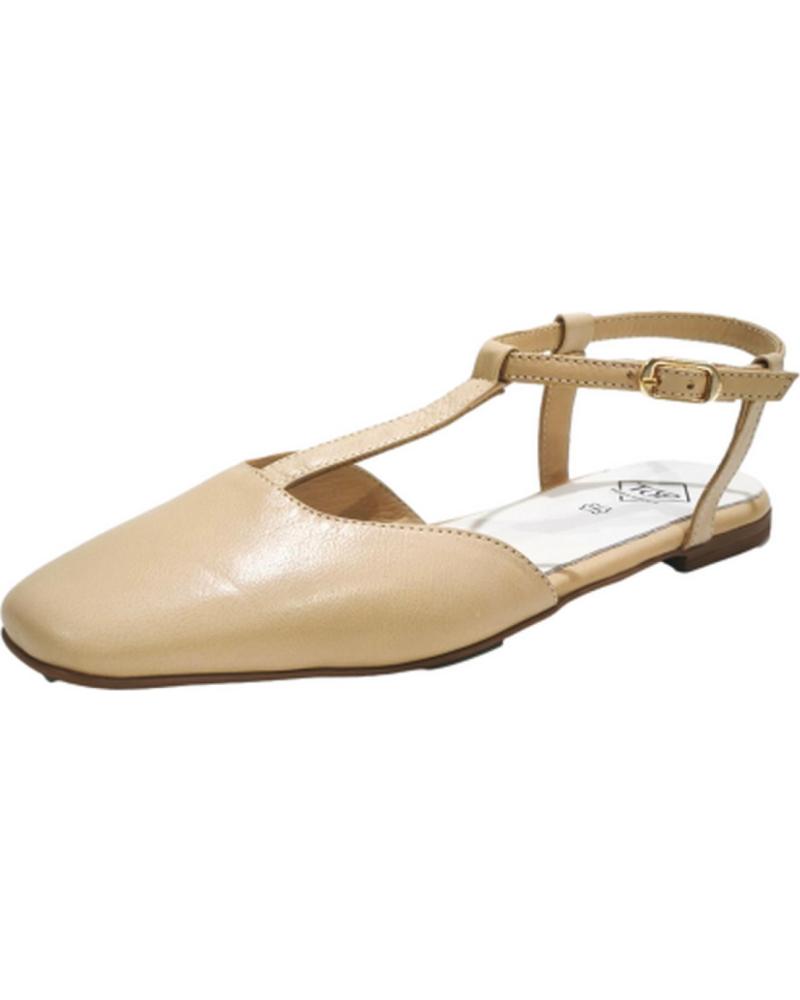 Sandali TOP3  per Donna ZAPATO CASUAL DE PIEL CON SUELA DE GOMA  BEIG