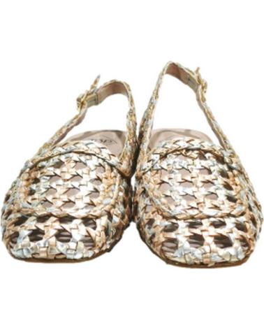 Sandalias TOP3  de Mujer ZAPATO CASUAL DE PIEL TRENZADA  CHAMPAN