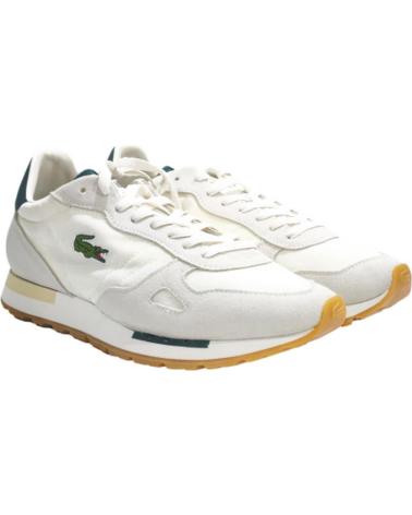 Zapatillas deporte LACOSTE  de Hombre DEPORTIVO CASUAL DE SERRAJE Y TELA CON SUELA DE GOMA  BLANCO VERDE