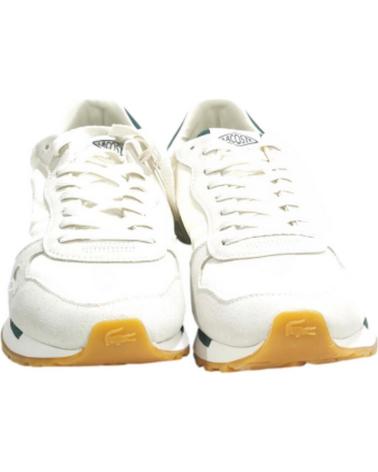 Zapatillas deporte LACOSTE  de Hombre DEPORTIVO CASUAL DE SERRAJE Y TELA CON SUELA DE GOMA  BLANCO VERDE