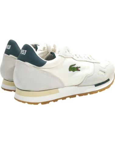 Zapatillas deporte LACOSTE  de Hombre DEPORTIVO CASUAL DE SERRAJE Y TELA CON SUELA DE GOMA  BLANCO VERDE
