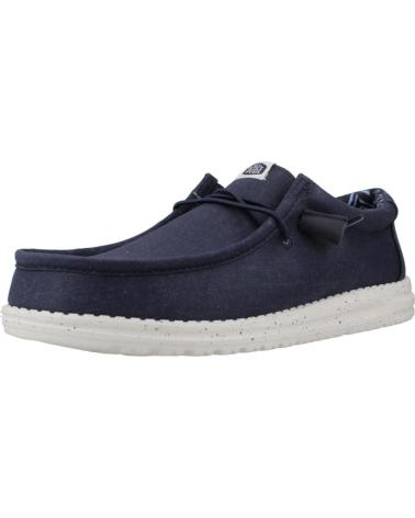 Sapatos HEY DUDE  de Homem INFORMALES HOMBRE MODELO WALLY CANVAS COLOR AZUL  NAVY