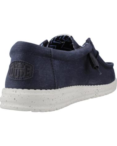 Sapatos HEY DUDE  de Homem INFORMALES HOMBRE MODELO WALLY CANVAS COLOR AZUL  NAVY
