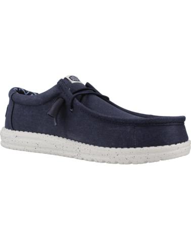 Sapatos HEY DUDE  de Homem INFORMALES HOMBRE MODELO WALLY CANVAS COLOR AZUL  NAVY