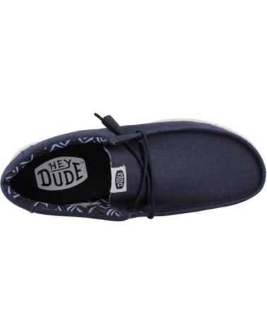 Sapatos HEY DUDE  de Homem INFORMALES HOMBRE MODELO WALLY CANVAS COLOR AZUL  NAVY