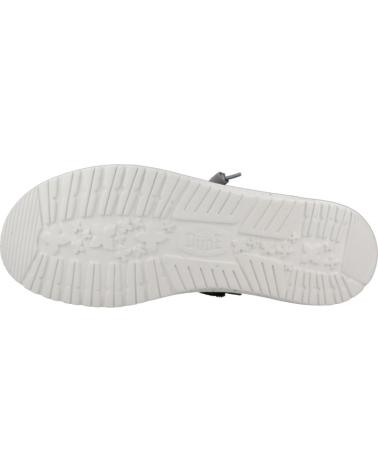 Zapatos de Hombre HEY DUDE INFORMALES HOMBRE MODELO WALLY CANVAS COLOR GRIS GREY GREY