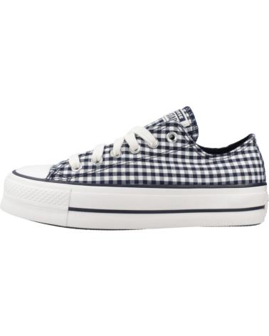 CONVERSE CHUCK TAYLOR ALL STAR LIFT PLATFORM GINGHAM A13664C SNEAKER BLAU OBSDN