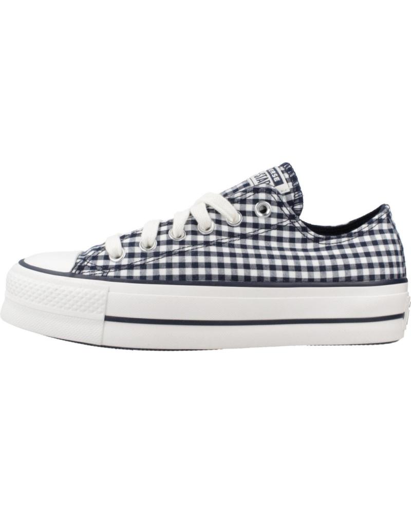 CONVERSE CHUCK TAYLOR ALL STAR LIFT PLATFORM GINGHAM A13664C SNEAKER BLAU OBSDN