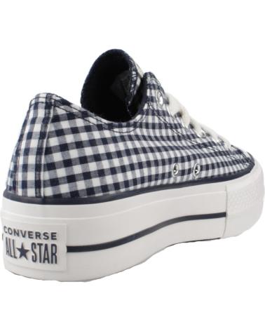 CONVERSE CHUCK TAYLOR ALL STAR LIFT PLATFORM GINGHAM A13664C SNEAKER BLAU OBSDN