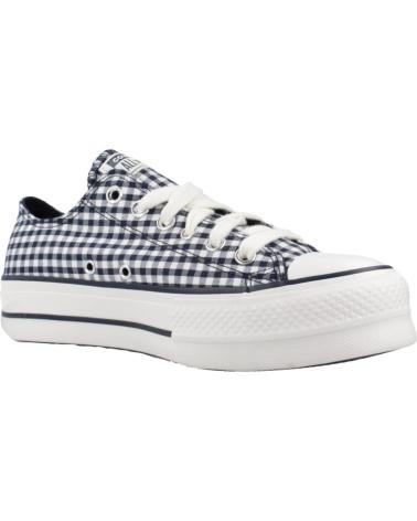 CONVERSE CHUCK TAYLOR ALL STAR LIFT PLATFORM GINGHAM A13664C SNEAKER BLAU OBSDN