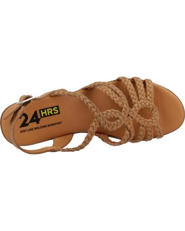 Sandalias 24 HORAS  de Mujer SANDALIAS MUJER MODELO 26494 COLOR BRONCE  CUERO