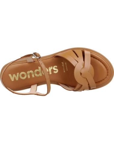 Woman Sandals WONDERS SANDALIAS MUJER MODELO B9601 COLOR MARRON  CUERO