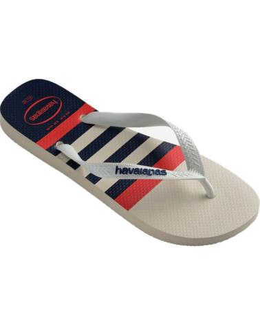Man Flip flops HAVAIANAS SANDALIAS HOMBRE MODELO H TOP NAUTICAL COLOR BLANCO 6349WHNV 6349WHNVBL