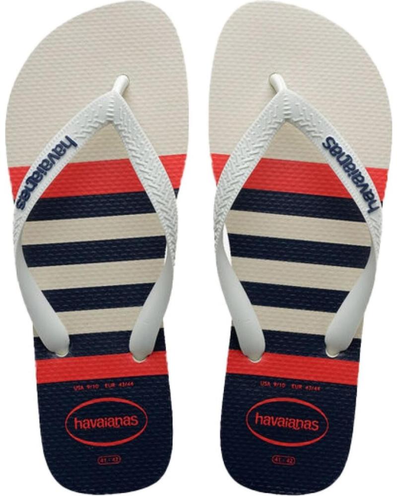 Man Flip flops HAVAIANAS SANDALIAS HOMBRE MODELO H TOP NAUTICAL COLOR BLANCO 6349WHNV 6349WHNVBL