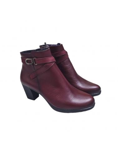 Botines DORKING  de Mujer BOTAS PIEL BURDEOS CONFORT  SUGAR NOBUCK BURDEOS VINO