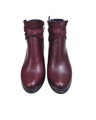 Botines DORKING  de Mujer BOTAS PIEL BURDEOS CONFORT  SUGAR NOBUCK BURDEOS VINO