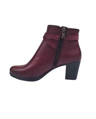 Botines DORKING  de Mujer BOTAS PIEL BURDEOS CONFORT  SUGAR NOBUCK BURDEOS VINO