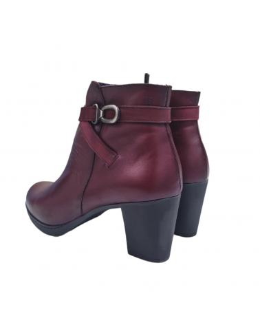 Botines DORKING  de Mujer BOTAS PIEL BURDEOS CONFORT  SUGAR NOBUCK BURDEOS VINO
