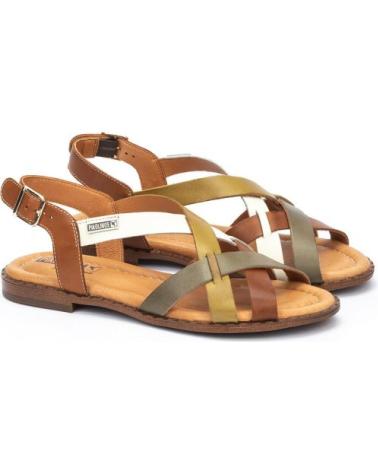 Sandálias PIKOLINOS  de Mulher SANDALIA PLANA PARA MUJER ALGAR W0X MARRON  MARRóN
