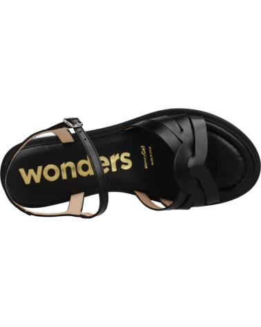 Sandalen für Damen WONDERS SANDALIAS MUJER MODELO B9601 COLOR NEGRO