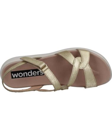 Sandalias WONDERS  de Mujer SANDALIAS MUJER MODELO C6541 COLOR ORO  PLTN