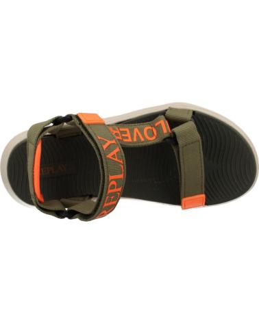 Sandales REPLAY  pour Garçon SANDALIAS NINO MODELO SPACER 1 COLOR VERDE  GRFLRG