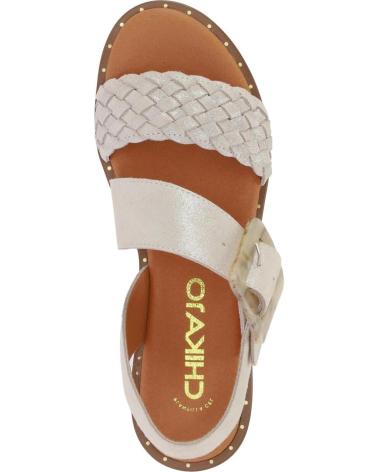 Sandalias CHIKA10  de Mujer MUSAKA 10  PLATINO-LG GOLD