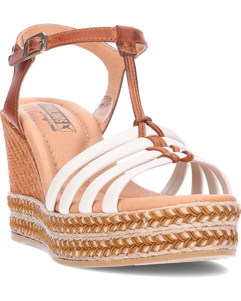 Zapatos Piel Suave Verano Sandalias Pikolinos Vila Señora - Cuña En Cuero, Diseño Ligero Y Flexible Calzado Verano Cómodo