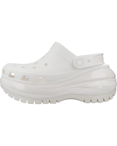 Zuecos CROCS  de Mujer ZUECOS MUJER MODELO CLASSIC MEGA CRUSH CLOG COLOR BLANCO WHI  WHITE