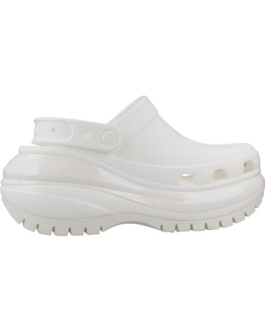 Zuecos CROCS  de Mujer ZUECOS MUJER MODELO CLASSIC MEGA CRUSH CLOG COLOR BLANCO WHI  WHITE