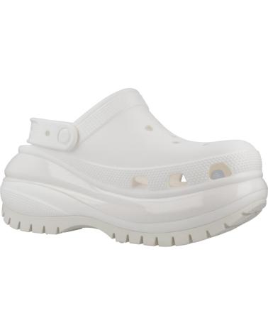 Zuecos CROCS  de Mujer ZUECOS MUJER MODELO CLASSIC MEGA CRUSH CLOG COLOR BLANCO WHI  WHITE