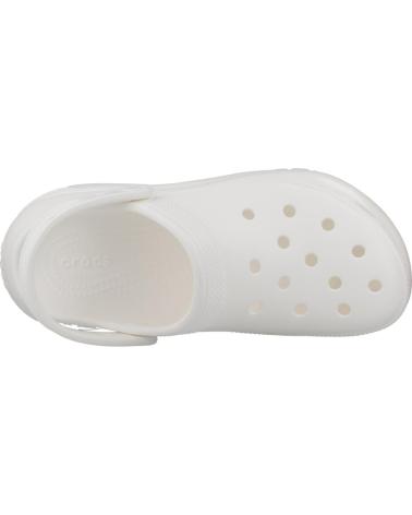 Zuecos CROCS  de Mujer ZUECOS MUJER MODELO CLASSIC MEGA CRUSH CLOG COLOR BLANCO WHI  WHITE