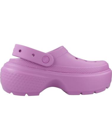 Woman Clogs CROCS ZUECOS MUJER MODELO STOMP CLOG COLOR ROSA  BUBBLE