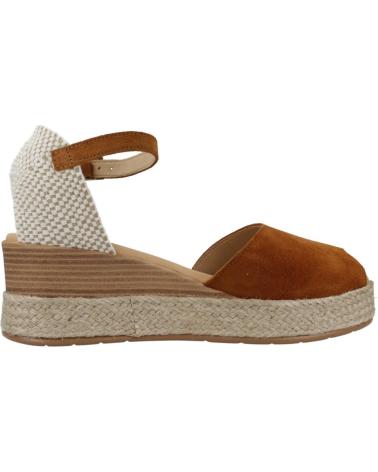 Sandales PITILLOS  pour Femme ALPARGATAS MUJER MODELO 10590P COLOR MARRON  CUERO