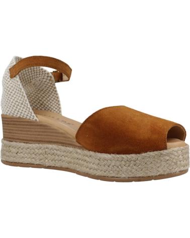 Sandales PITILLOS  pour Femme ALPARGATAS MUJER MODELO 10590P COLOR MARRON  CUERO