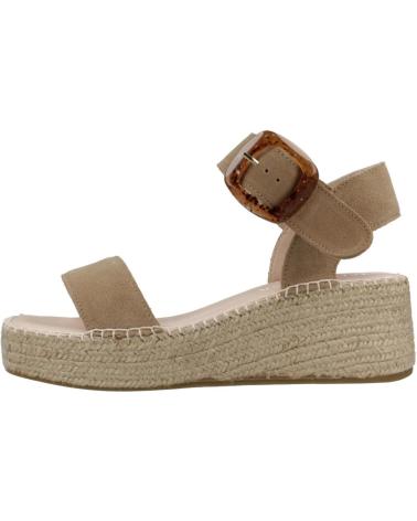 Sandali MACARENA  per Donna ALPARGATAS MUJER MODELO ANISA12 COLOR MARRON CLARO  TOPO