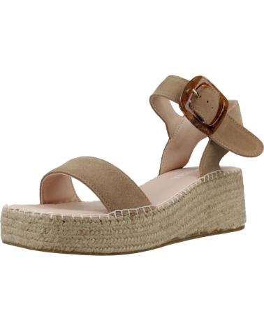 Sandalen für Damen MACARENA ALPARGATAS MUJER MODELO ANISA12 COLOR MARRON CLARO TOPO