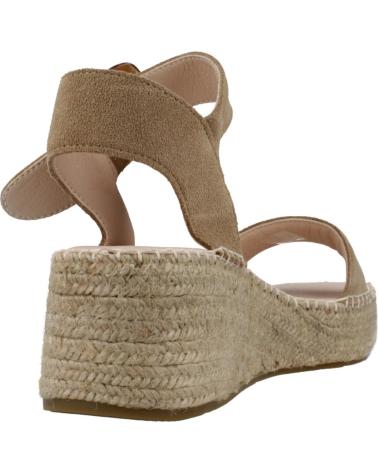 Sandalen für Damen MACARENA ALPARGATAS MUJER MODELO ANISA12 COLOR MARRON CLARO TOPO