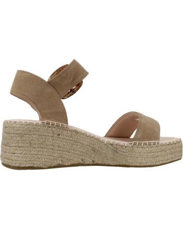 Sandalen für Damen MACARENA ALPARGATAS MUJER MODELO ANISA12 COLOR MARRON CLARO TOPO