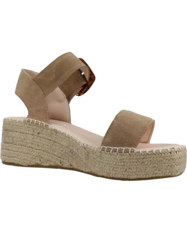 Sandalen für Damen MACARENA ALPARGATAS MUJER MODELO ANISA12 COLOR MARRON CLARO TOPO