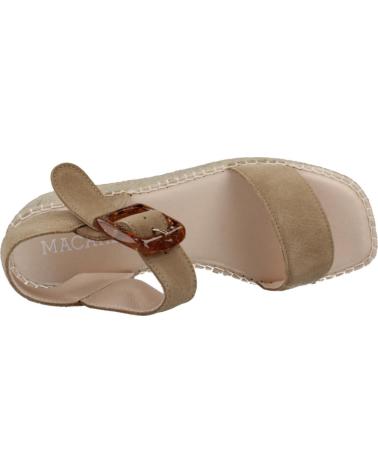 Sandalen für Damen MACARENA ALPARGATAS MUJER MODELO ANISA12 COLOR MARRON CLARO TOPO