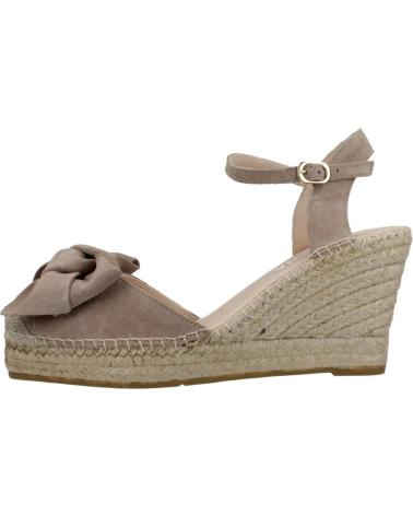 Sandali MACARENA  per Donna ALPARGATAS MUJER MODELO DENIS13 COLOR MARRON CLARO  TOPO