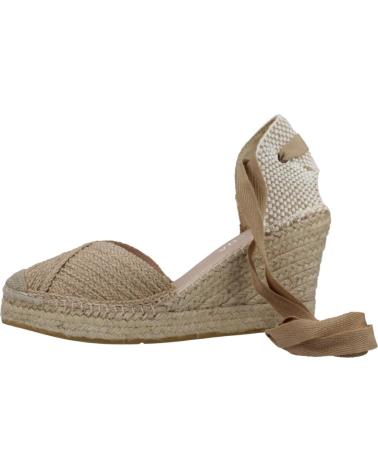Sandali MACARENA  per Donna ALPARGATAS MUJER MODELO DENIS16 COLOR MARRON CLARO  NATURAL