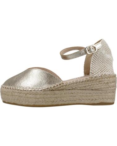ALPARGATAS MACARENA JAVA26 DE PLATAFORMA EN ORO PLATINO PLTN