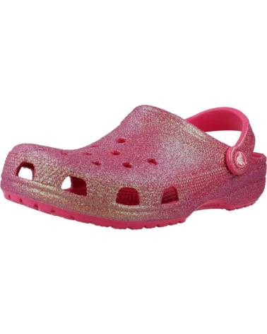 Zuecos CROCS  de Mujer ZUECOS MUJER MODELO CLASSIC IRIDESCENT GLITTER COLOR ROSA DR  DRGFRT