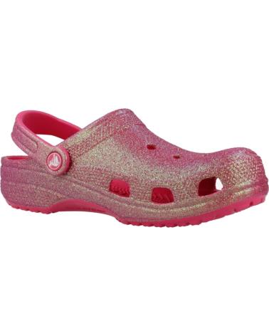 Zuecos CROCS  de Mujer ZUECOS MUJER MODELO CLASSIC IRIDESCENT GLITTER COLOR ROSA DR  DRGFRT