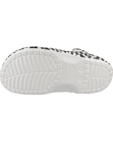 Woman Clogs CROCS ZUECOS MUJER MODELO CLASSIC WARPED CHECKER CLOG COLOR BLANCO  WHTBLK
